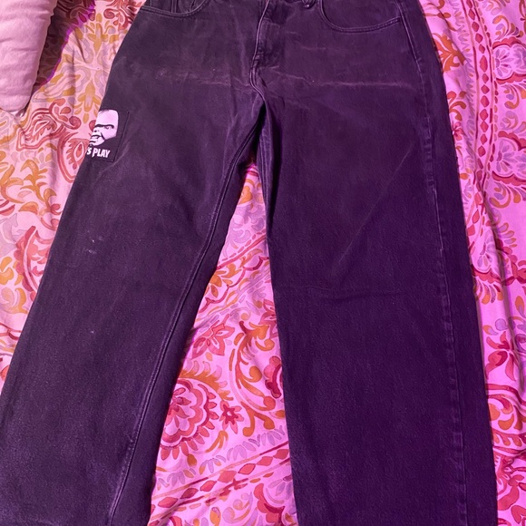volcom east baggy fit pants black : size 36 - Picture 1 of 3